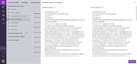 Restore JavaScript 的图像结果