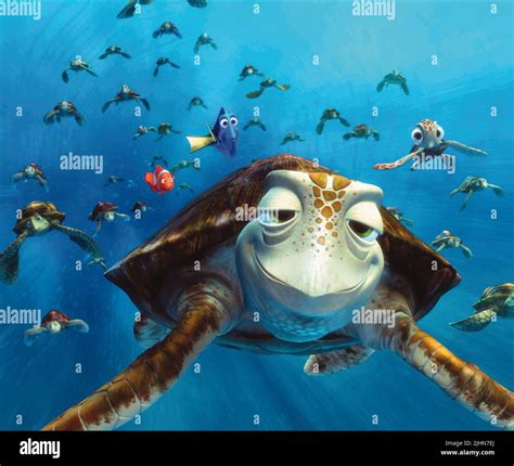 MARLIN, DORY, CRUSH, SQUIRT, FINDING NEMO, 2003 Stock Photo - Alamy