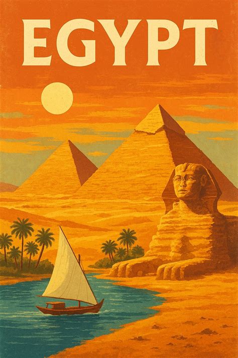 Pin by Beth Stone on Ballet Artwork and Props Inspiration | Egypt poster design, Egypt poster ...
