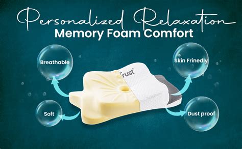 Dr Trust USA Butterfly Shaped Cervical Memory Foam Pillow for Neck Pain ...