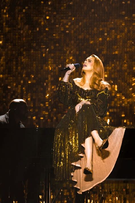 Adele was up for four major awards at the show where she also performed winning three of them ...