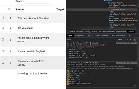 Image result for Checkbox DataTable