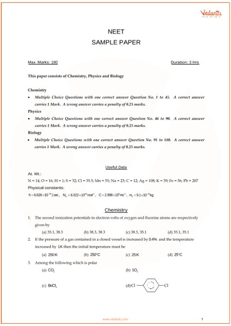 NEET Model Question Paper 的图像结果