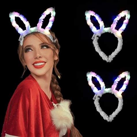 Hair Bands - Modulyss LED Hair Band Rabbit Ears With Light Hair Hoops ...