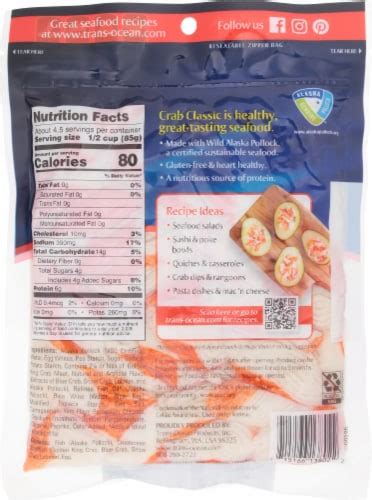 Trans-Ocean Crab Classic Flake Style Imitation Crab, 14 oz - Kroger