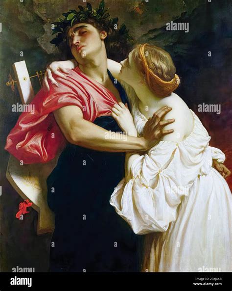 Frederic Leighton, Orpheus And Eurydice, painting in oil on canvas, 1864 Stock Photo - Alamy