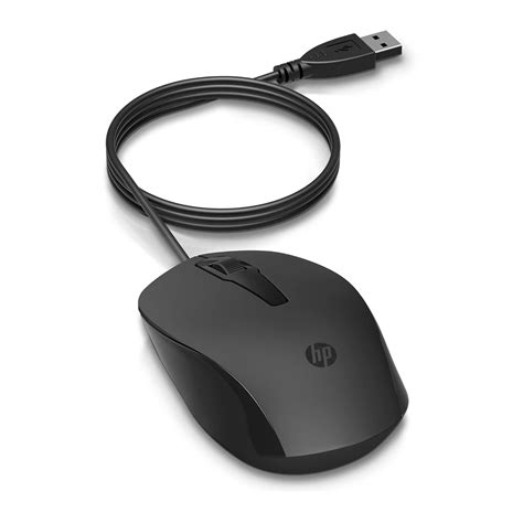 HP 150 Wired Mouse- Elegant Ergonomic Design, 1600 DPI Optical Tracking ...
