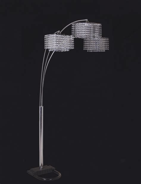 84H 3 CRYSTAL INSPIRATIONAL ARCH FLOOR LAMP