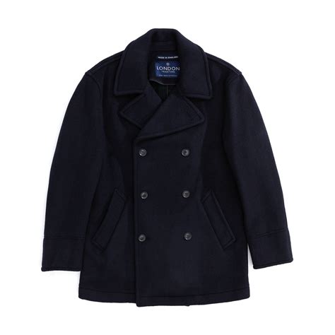 London Tradition Scott Pea Coat Navy | Buy British Reefers Online UK
