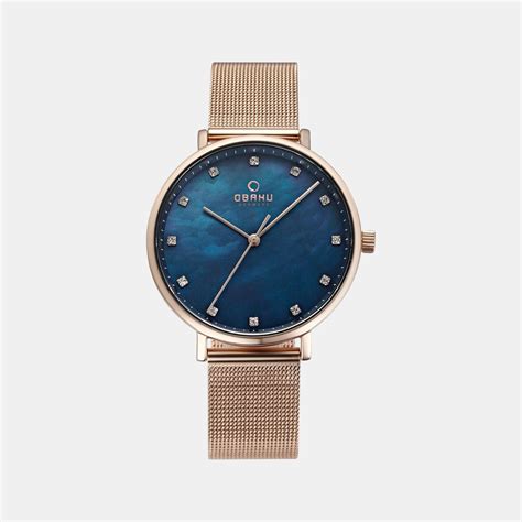 Obaku Vest Azure Women Mother Of Pearl Watch V186LXVLMV – Just In Time