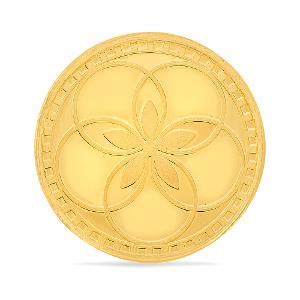 24 Karat Yellow Finish 5 Grams RJ Gold Coin | Gold - Reliance Jewels
