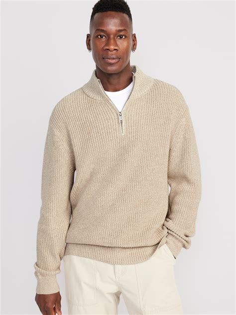 Men's Quarter Zip Sweaters | Old Navy