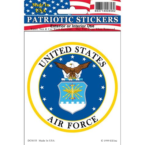 United States Air Force Sticker 3-1/4"X3-1/2" | Michaels