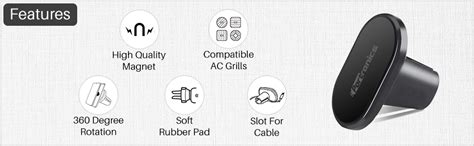 Portronics MAGNO POR-1069 Magnetic Car Mobile Holder, All AC Vents ...