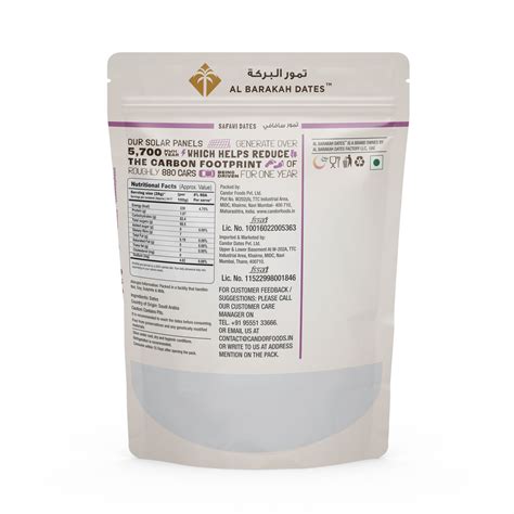 Al Barakah Safawi Dates 400g | Khajur/Khajoor | All Natural | No Added ...