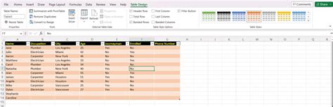 Image result for Design Tables Excel
