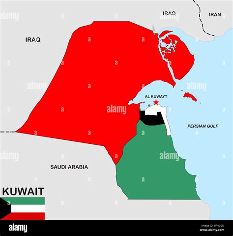 Map Of Kuwait Stock Photos & Map Of Kuwait Stock Images - Alamy
