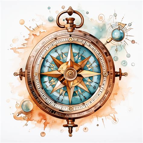 Antique Compass Clipart