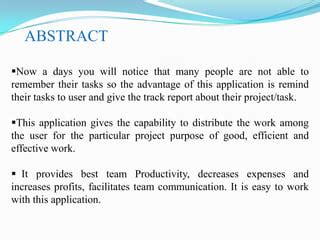 Task Tracking System 的图像结果