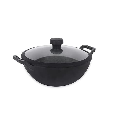 Buy Meyer Pre Seasoned Cast Iron Kadai|Iron Kadhai with Lid for Cooking ...