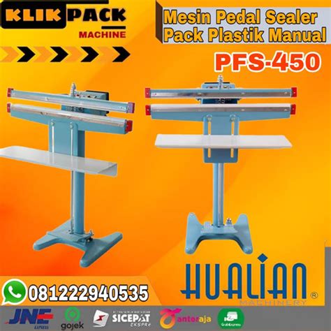 Jual Mesin Segel Press Plastik Foot Sealer Pedal Sealer PFS-450 HUALIAN ...