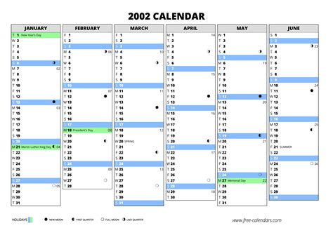2002 calendar ≡ free-calendars.com