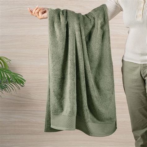 HIS & HER MICRO MODAL GREEN BATH TOWEL