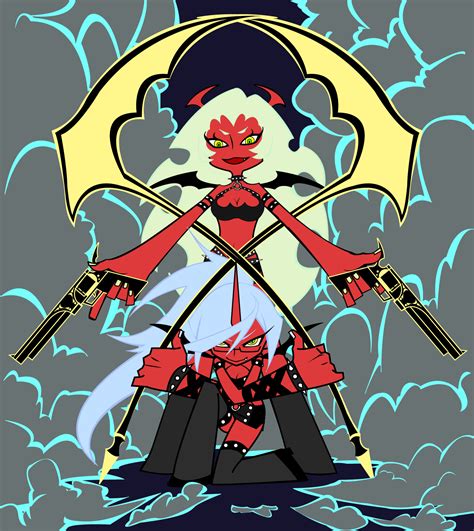 kneesocks and scanty (panty & stocking with garterbelt) drawn by yuzuki ...