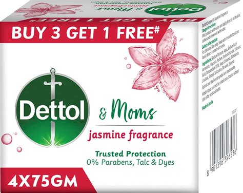 Buy DETTOL & MOMS BATHING SOAP JASMINE - 75GM ( BUY 3 GET 1 ) Online ...