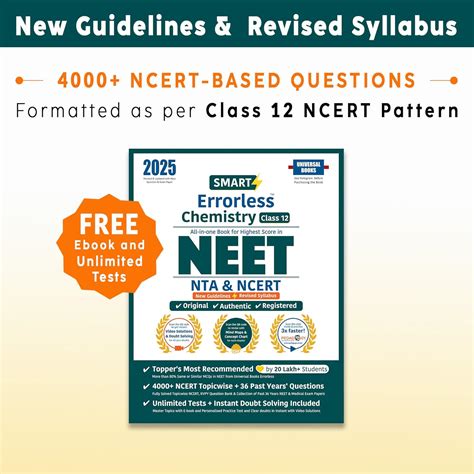 Buy Smart Errorless Chemistry NEET Class 12 (2025) - NCERT Based | 4000 ...
