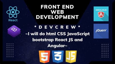 Image result for HTML CSS JavaScript Bootstrap React TypeScript