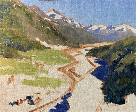 Landscape Painting References Atmospheric Mountains Trying To Improve