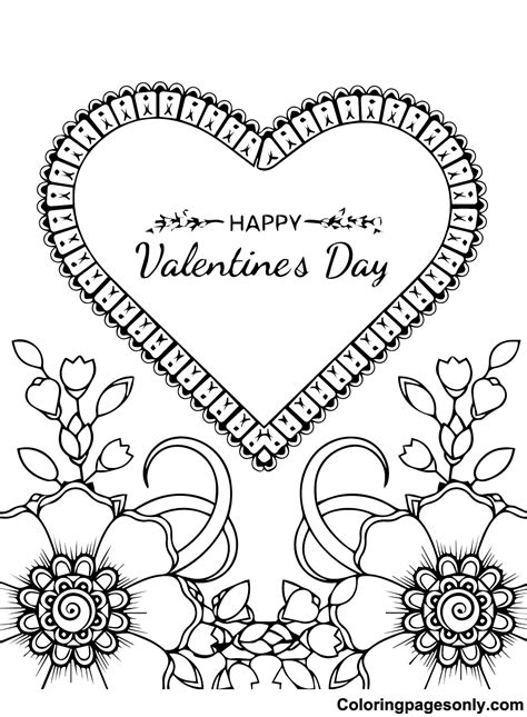 Valentine Printable Coloring Pages