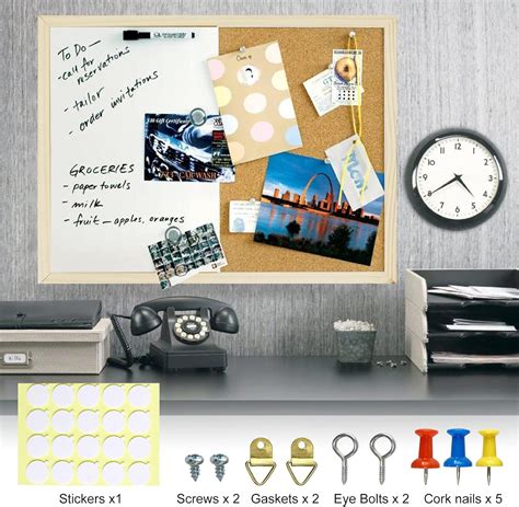 OWLKELA Dry Erase Cork Board 16.5x12.6, Notice Pin India | Ubuy