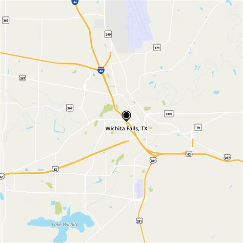 Map Of Wichita Falls And South