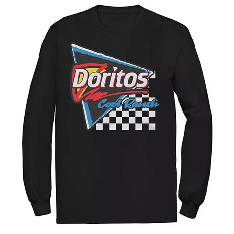 Big & Tall Doritos Cool Ranch Racing Flag Triangle Long Sleeve Graphic Tee