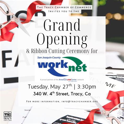 Worknet Ribbon Cutting Ceremony , 340 W. 4th Street Tracy, Ca, 27 May ...