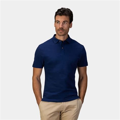 Deep blue polo shirt | Tailor Store®