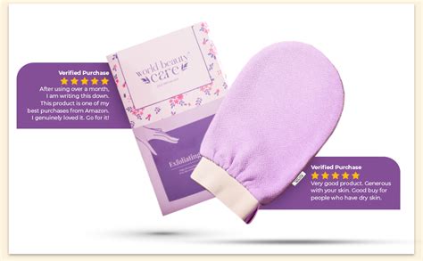 WBC WORLDBEAUTYCARE WBC Body Exfoliating Glove - Pure Viscose Fibre ...
