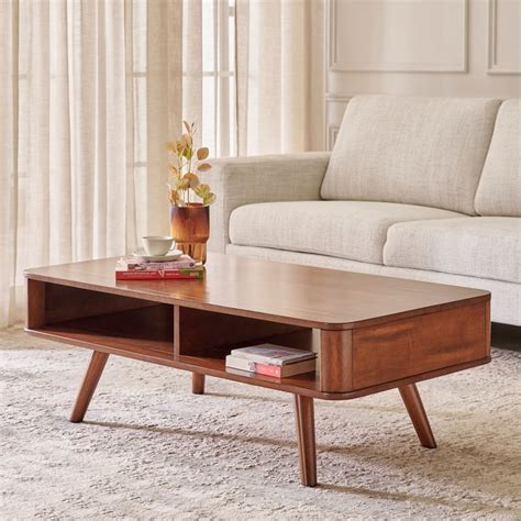 Buy Mayfair Solid Wood Coffee Table - Walnut from Home Centre at just ...