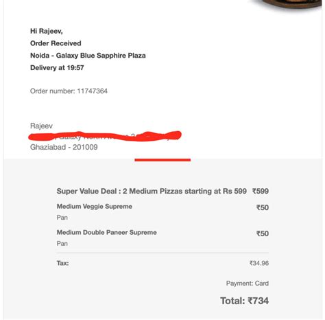 [Resolved] Pizza Hut India — Refund Order number: 11747364