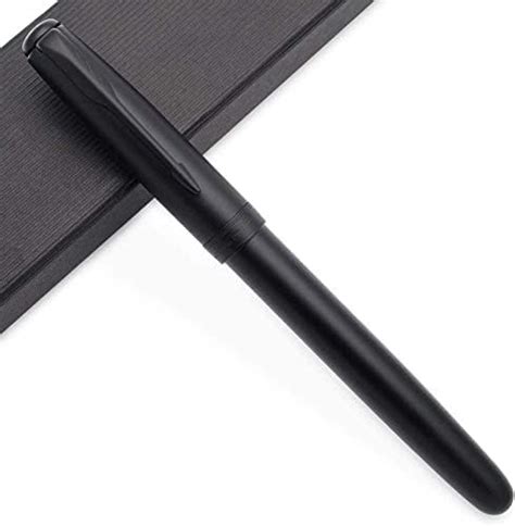 Levin 75 Matte Black Fountain Pen Fine Nib With Ink Converter : Amazon ...