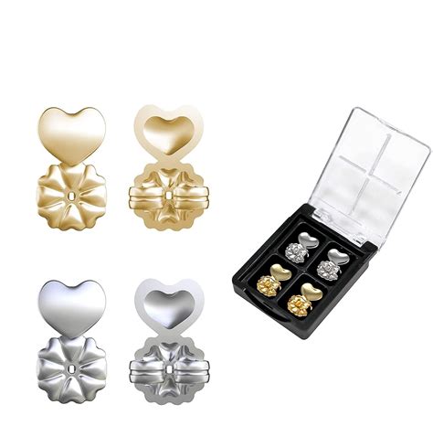 Buy 2 Pair Earring Lifters Lobe Lifts/support Back Ear Lifter by Frixen ...