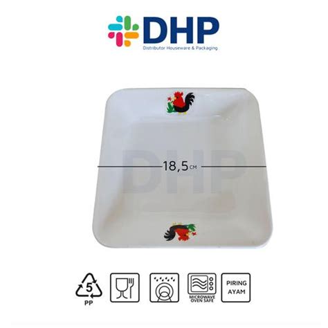 Jual Piring Motif Ayam SEGI 8 Plastik Putih Ayam Jago - Kab. Tangerang ...