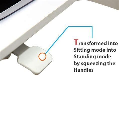 Gas Spring Height Adjustable Riser Converter, with Sit to Stand Ergono ...