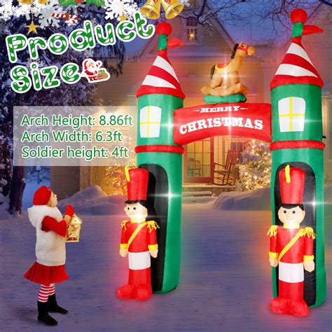 Buy JETEHO 9FT Christmas Inflatable Archway Outdoor Decorations with ...