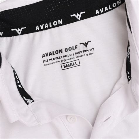 White Golf Polo Shirt for Men | The Avalon Golf Players Polo