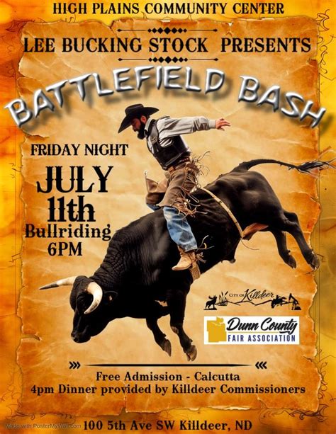 LEE BUCKING STOCK PRESENTS BATTLEFIELD BASH & CITY OF KILLDEER ...