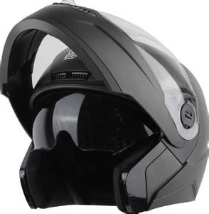 Steelbird Air SBA-7 FLIP UP DASHING BLACK WITH INNER SUN SHIELD HI ...