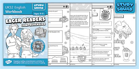Study Squad UKS2 Eager Readers Comprehension Workbook